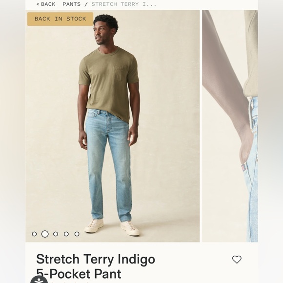 Faherty men’s jeans - Picture 3 of 3